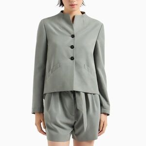 *NWT* Emporio Armani Black Jacket w/Asymmetrical hem